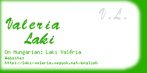 valeria laki business card